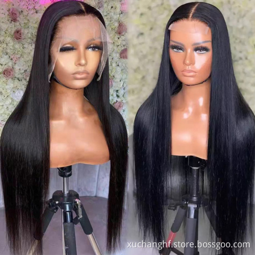 Wholesale Hd Transparent Lace Raw Mink Indian Virgin Hair Wigs Human Hair Lace Front Cuticle Aligned Human Hair Lace Front Wig